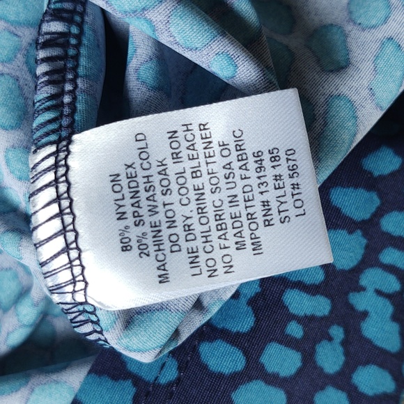 EUC Jude Connally Blue Dotted Print Fit and Flare Dress - Picture 4 of 5